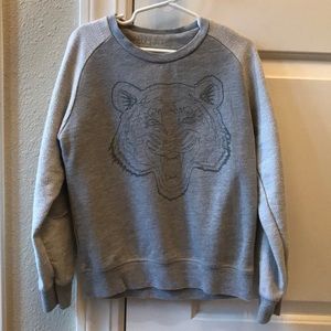 Zara Boys Tiger Elbow Patch Sweatshirt.